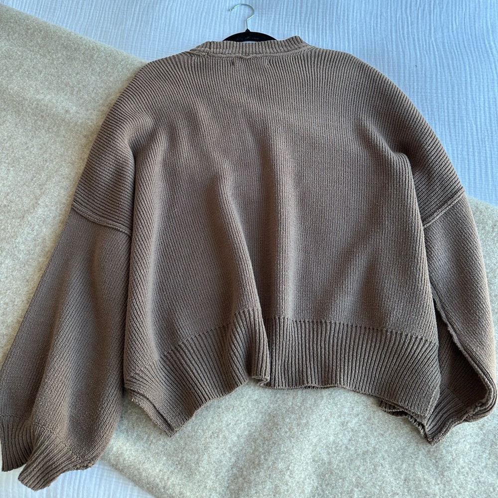 Grey Bandit Brown Oversized Sweater